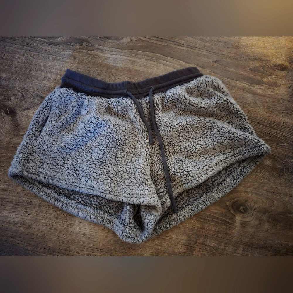 Cozy Gray Fleece Women's Shorts